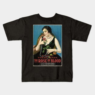 THEDA BARA - Vampire - Rose of Blood Kids T-Shirt